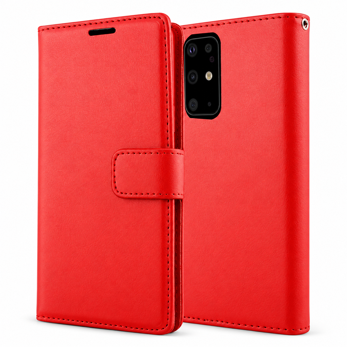 Photo ID Wallet Case for Samsung Galaxy S20 Plus - Red