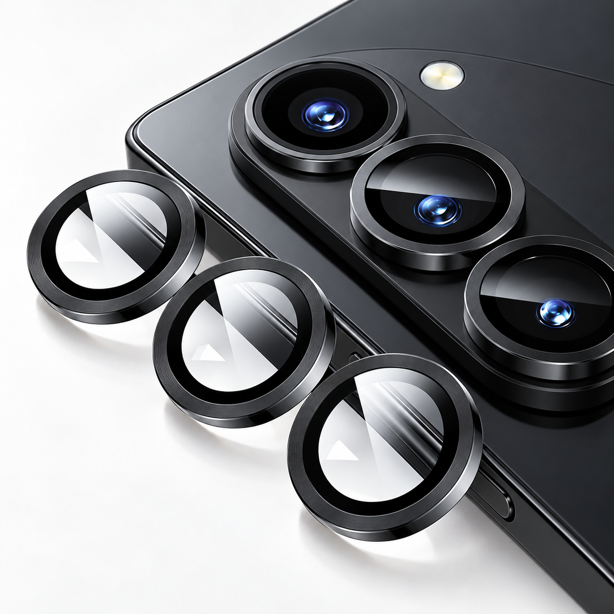 Metallic Camera Ring Protector for Samsung Galaxy Z Fold 8 Ultra - Black