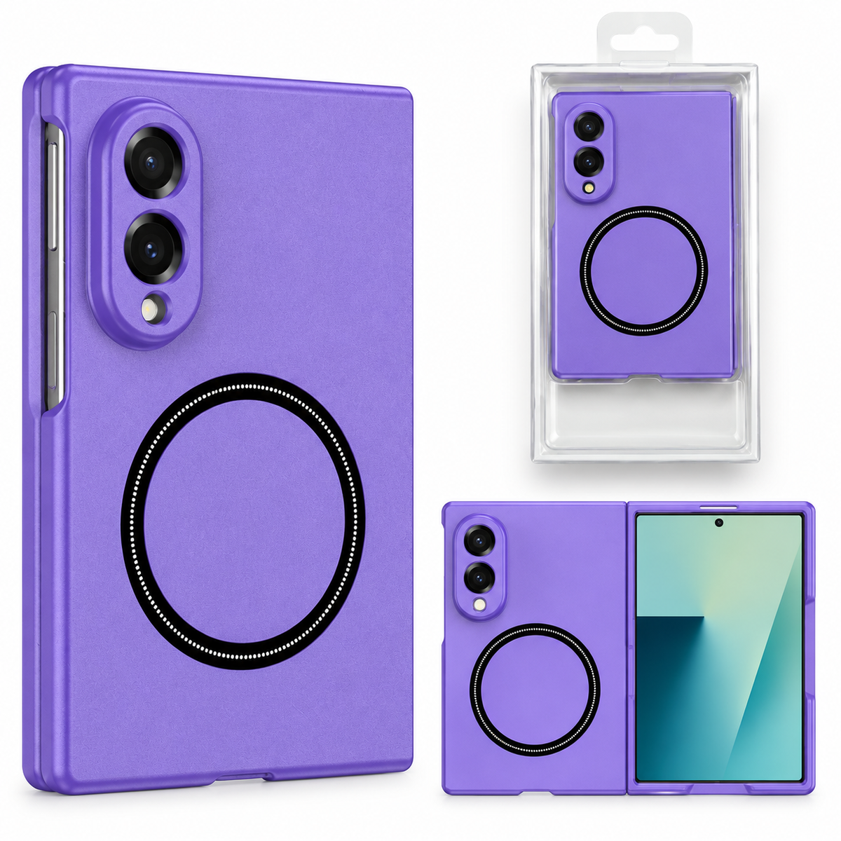MagSafe Snap Matt Case Samsung Galaxy Z Fold 8 - Purple