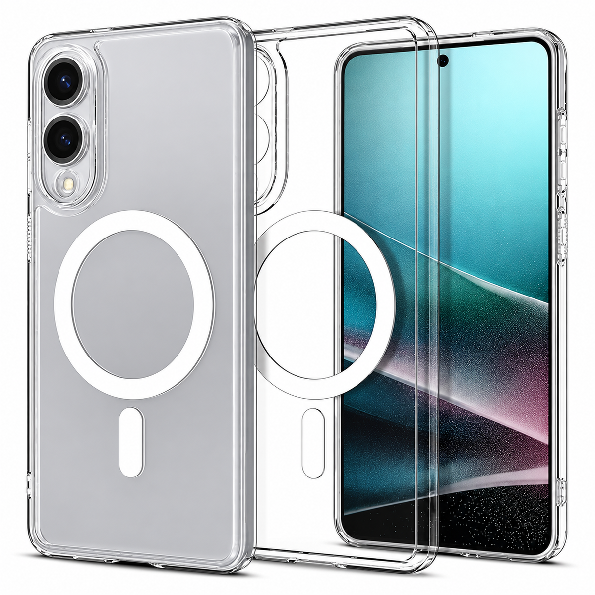 Transparent MagSafe Case for Samsung Galaxy S25 Edge - Clear
