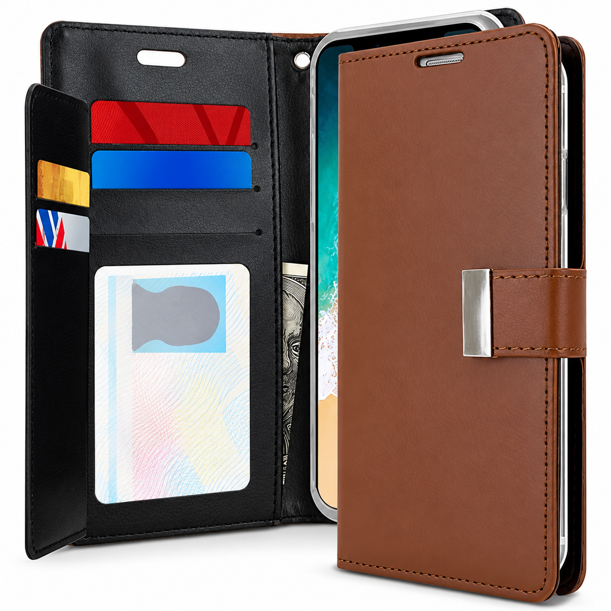 Rich Diary Mercury Case for Samsung Galaxy S20 Plus - Brown