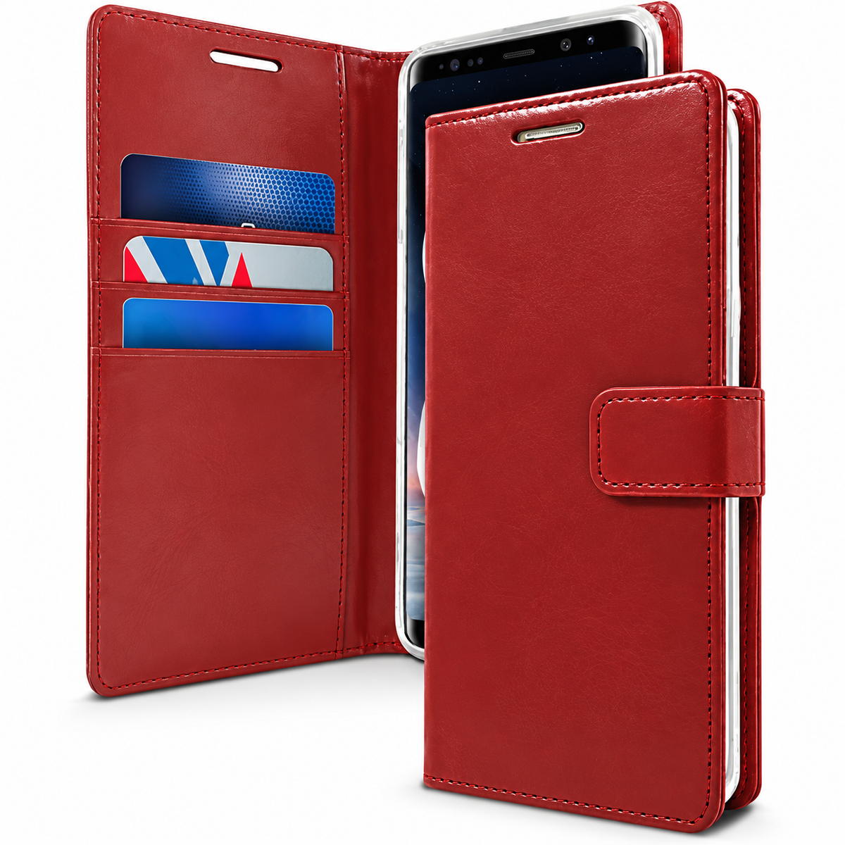 BlueMoon Diary (Goospery) for Samsung Galaxy S23 Plus - Wine