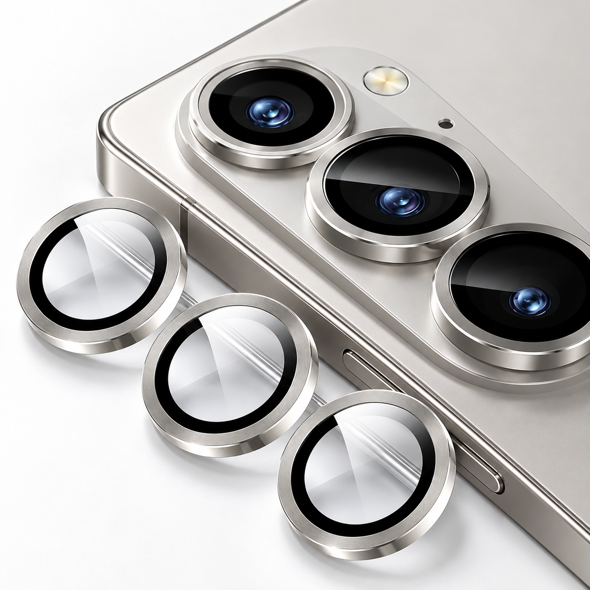Metallic Camera Ring Protector for Samsung Galaxy Z Fold 8 Ultra - Silver