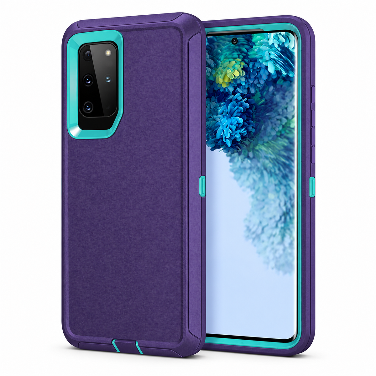 Triple Protection Case for Samsung Galaxy S20 Plus - Purple