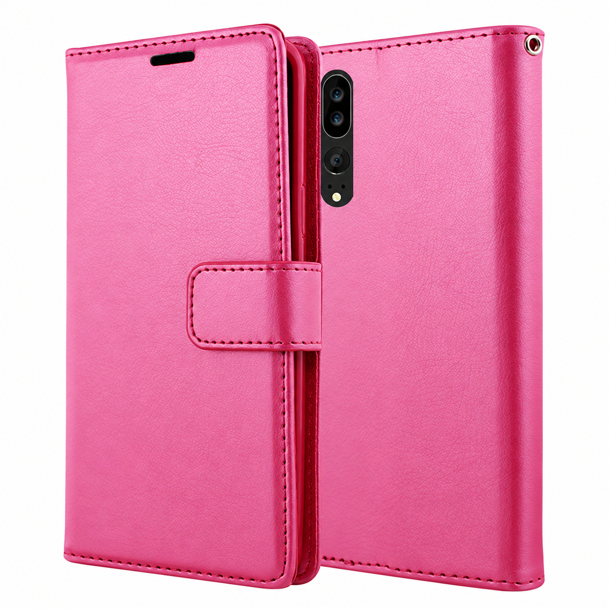Photo ID Wallet for Samsung Galaxy A70 - Hot Pink
