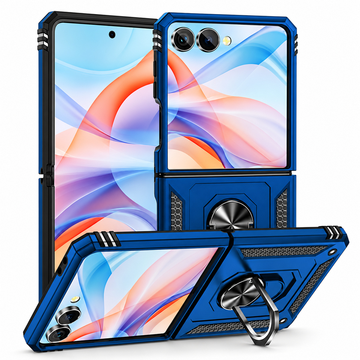 Anti-Drop Hybrid Case for Samsung Galaxy Z Flip 8 - Navy