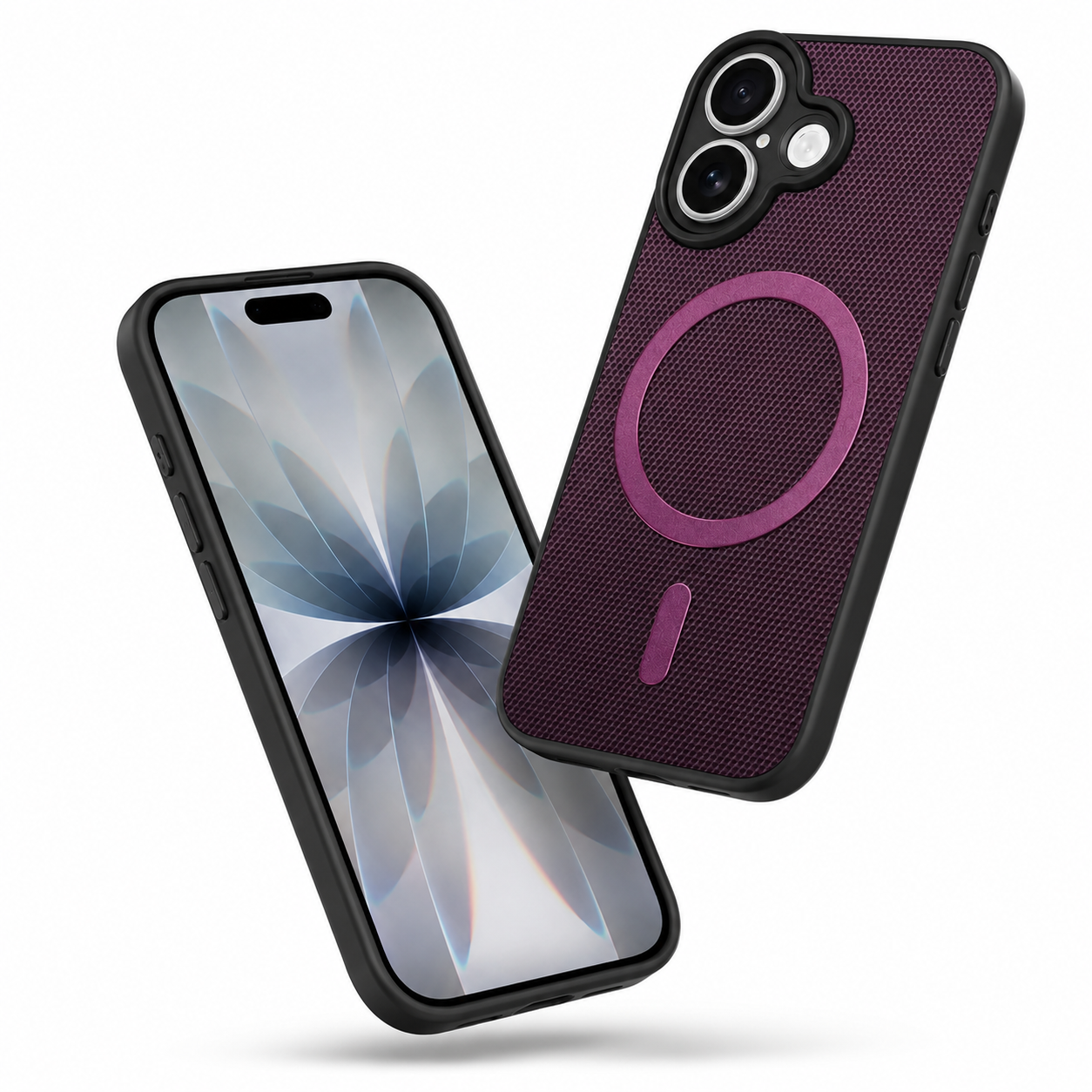 Slim MagSafe Protective Case, Purple Smartphone Cover, Anti-Slip Phone Case