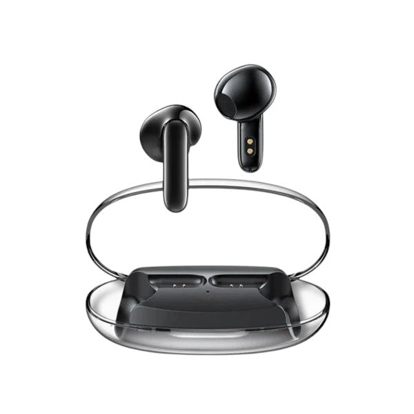 Techtron EP86 Semi In-Ear Wireless Earbuds shown with a transparent charging case, featuring Bluetooth 5.4 connection, ENC microphone call support, 4 total mics, 13mm drivers, comfortable semi in-ear wearing style, up to 20 hours working time with case, Type-C charging, and everyday wireless headphones-style use for clear calls, online meetings, music, videos, laptops, computer use, phone audio, travel, commuting, and portable tech accessories.
Find Techtron EP86 Wireless Earbuds at techtron.ca, amazon, wa