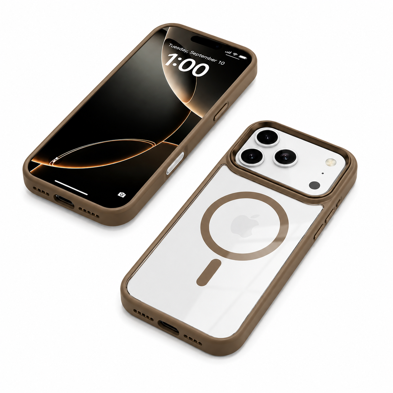 Luxury Desert Titanium Phone Case, Designer iPhone 17 Pro Max Cover, Hybrid Protective Case, Lightweight Mobile Cover