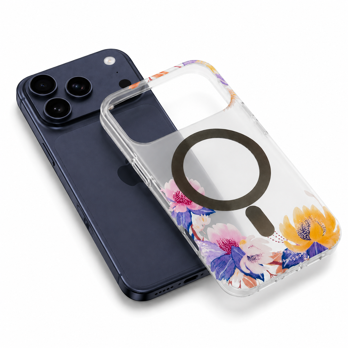 Yellow Frosted Designer MagSafe Flower Case for Apple iPhone 17 Pro Max Slim Protective Mobile Cover