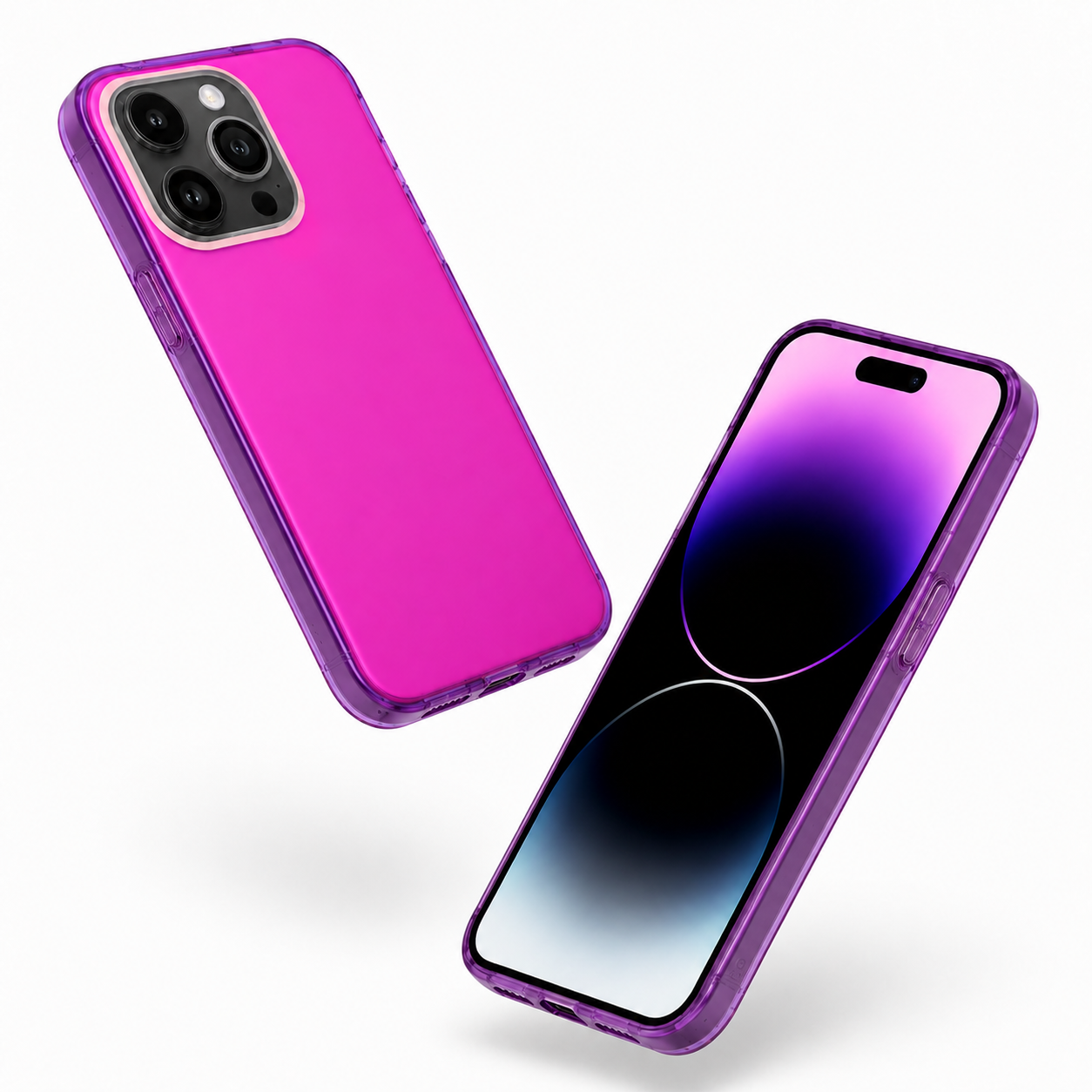 Slim purple iPhone 12 Pro protective TPU case