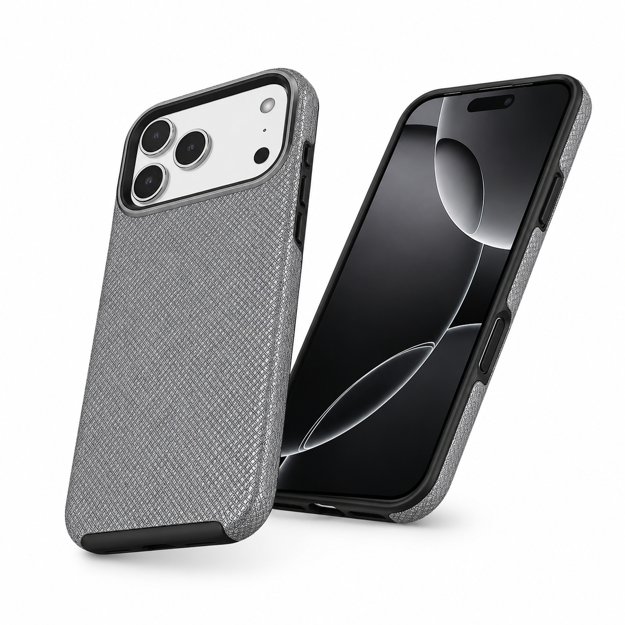 Premium Grey iPhone 17 Pro Max Case Slim Protective Case Wireless Charging Compatible Cover.