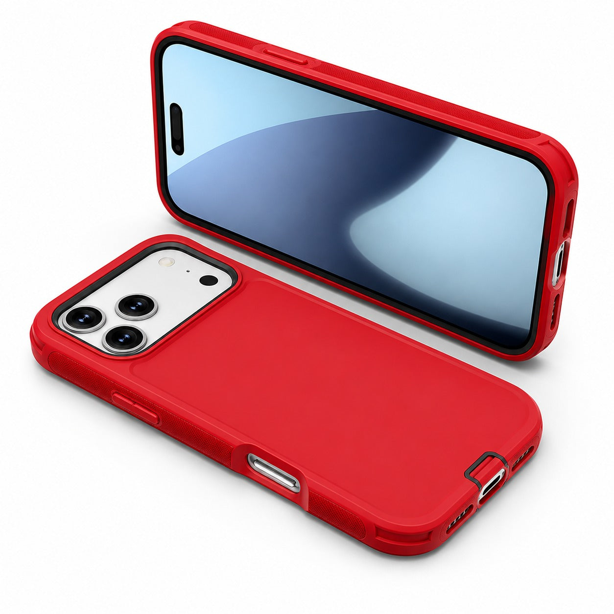 Premium Red Apple iPhone 17 Pro Max Case, Magnetic Phone Case, Anti Scratch Phone Cover, Designer Protective Case