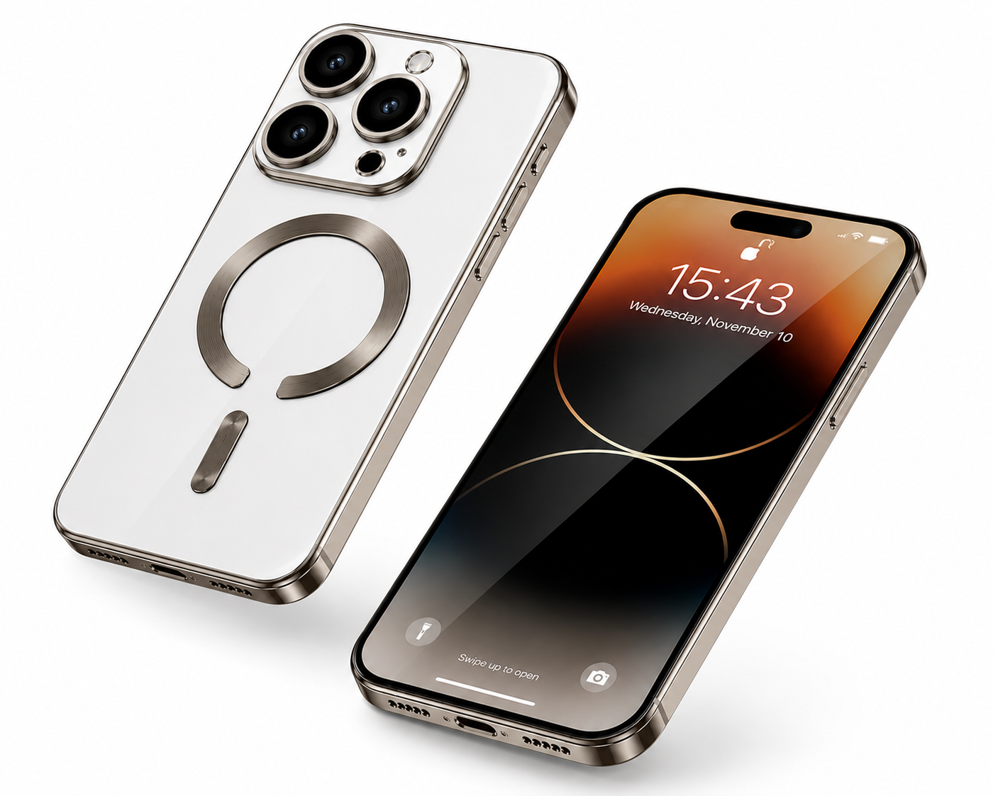 Protective Titanium Electro Matt Mobile Phone Case for iPhone 17 Pro