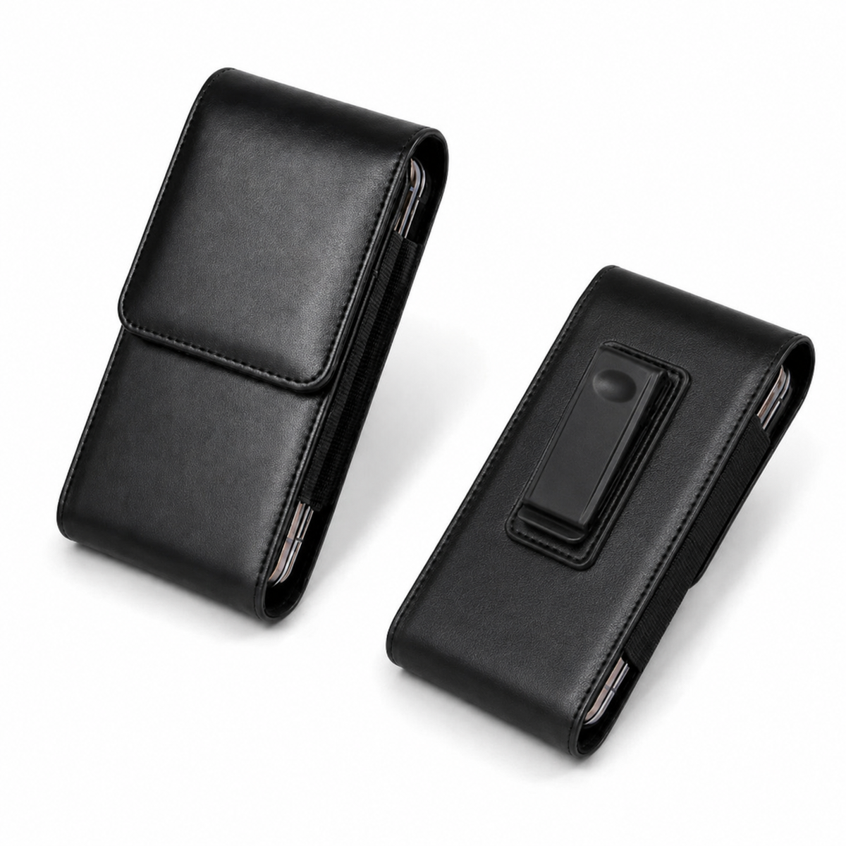 Vertical Phone Holster Case for iPhone 18 Pro Max Premium Leather Phone Pouch