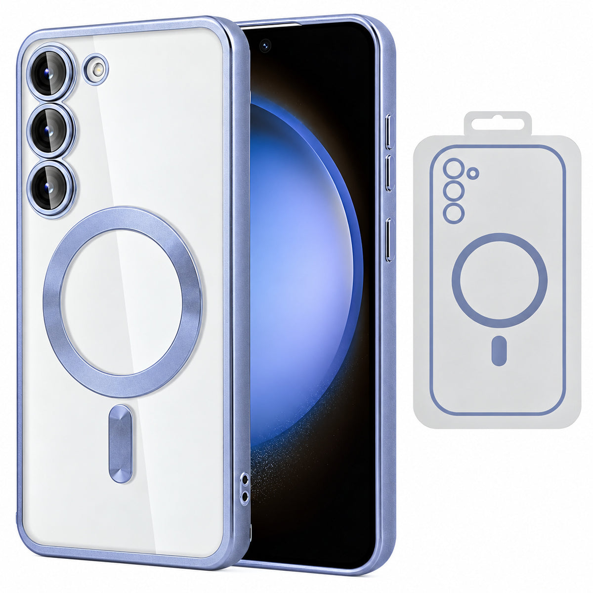 Electro Matt Magsafe Case for Samsung Galaxy S25 FE - Light Blue