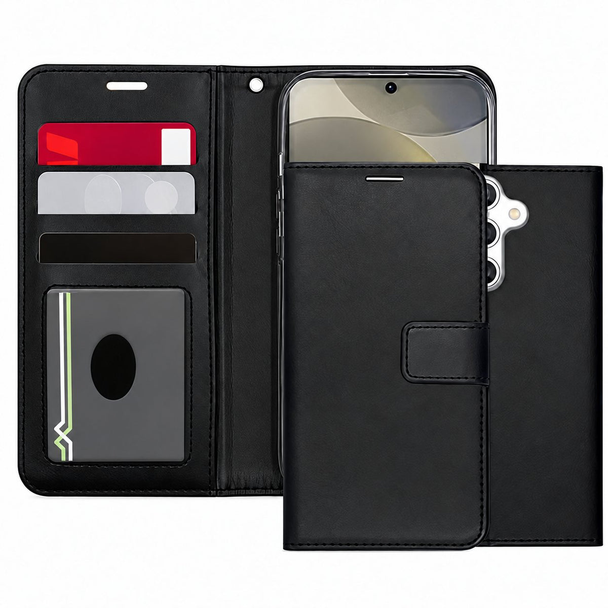 Photo ID Wallet for Samsung Galaxy A27 - Black