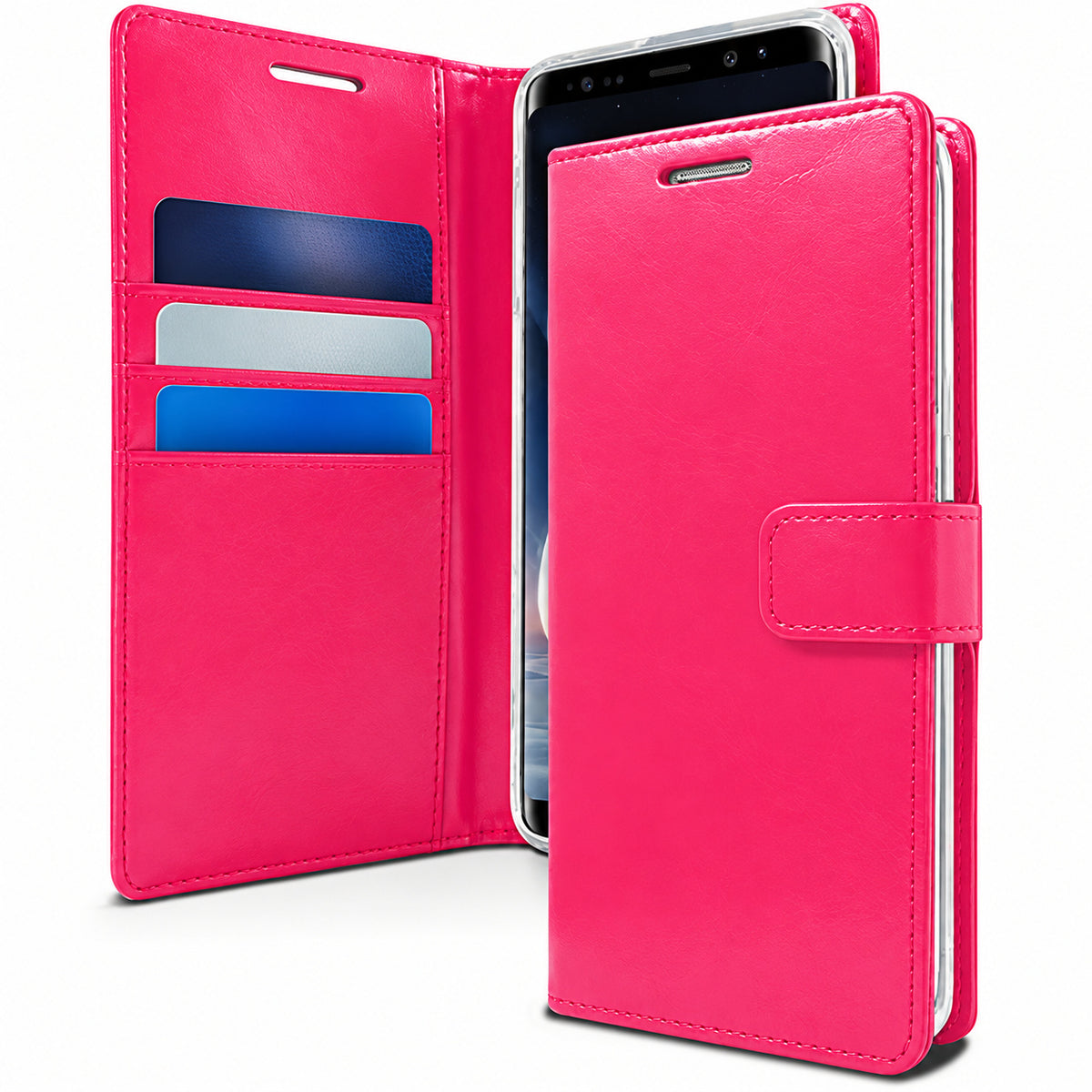 BlueMoon Diary (Goospery) for Samsung Galaxy S25 Plus - Hot Pink