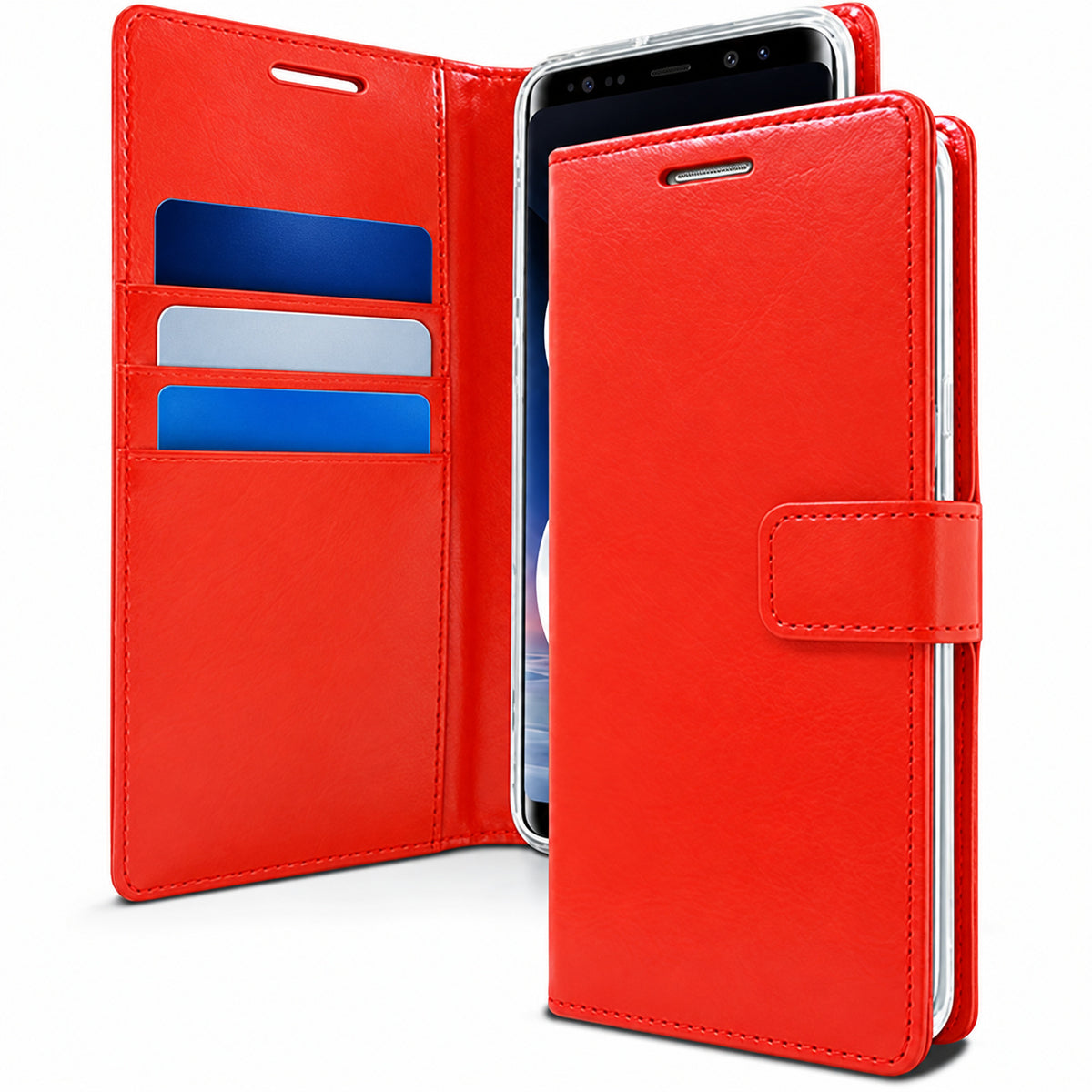 BlueMoon Diary (Goospery) for Samsung Galaxy S25 Plus - Red