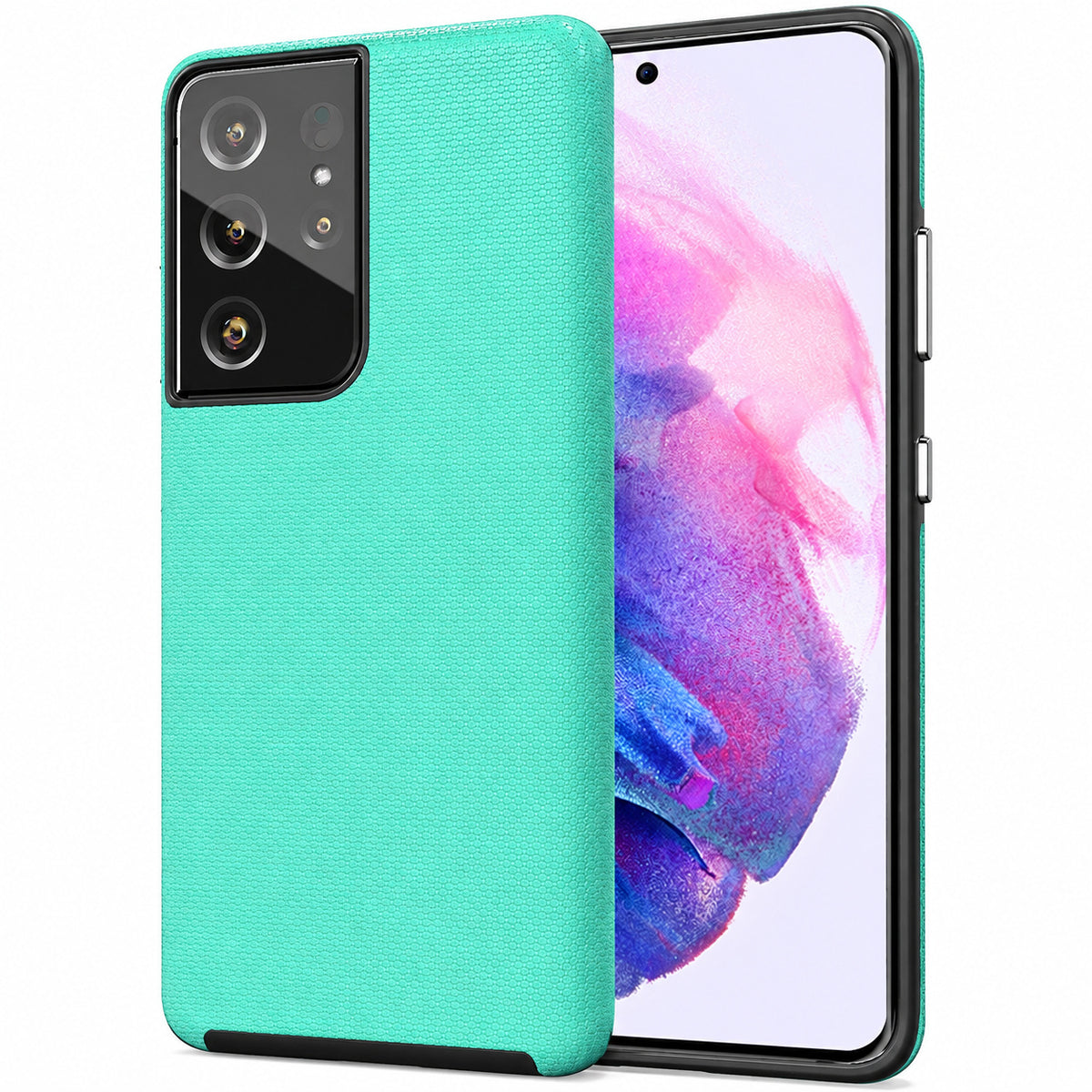 Dotted Comm Case for Samsung Galaxy S21 Ultra - Teal