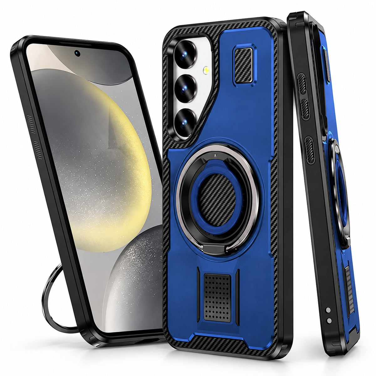 Ring Grip and Stand for Samsung Galaxy S24 Plus - Blue