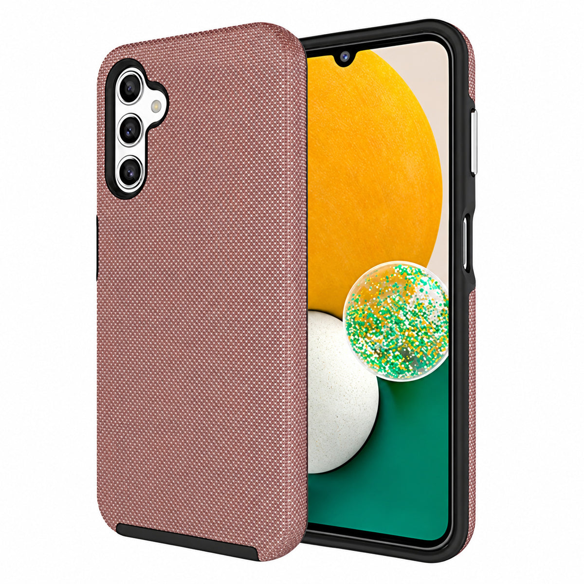 Dotted Comm Case for Samsung Galaxy S24 - Rose Gold