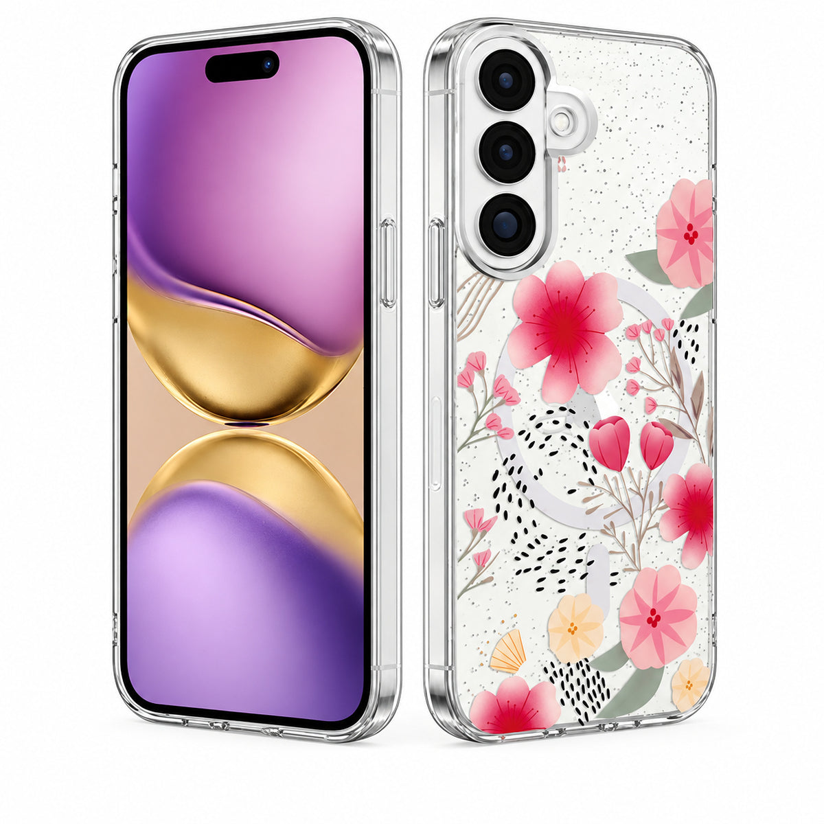 Flower MagSafe Floral Fusion Case Samsung Galaxy S26 Plus - Light Pink