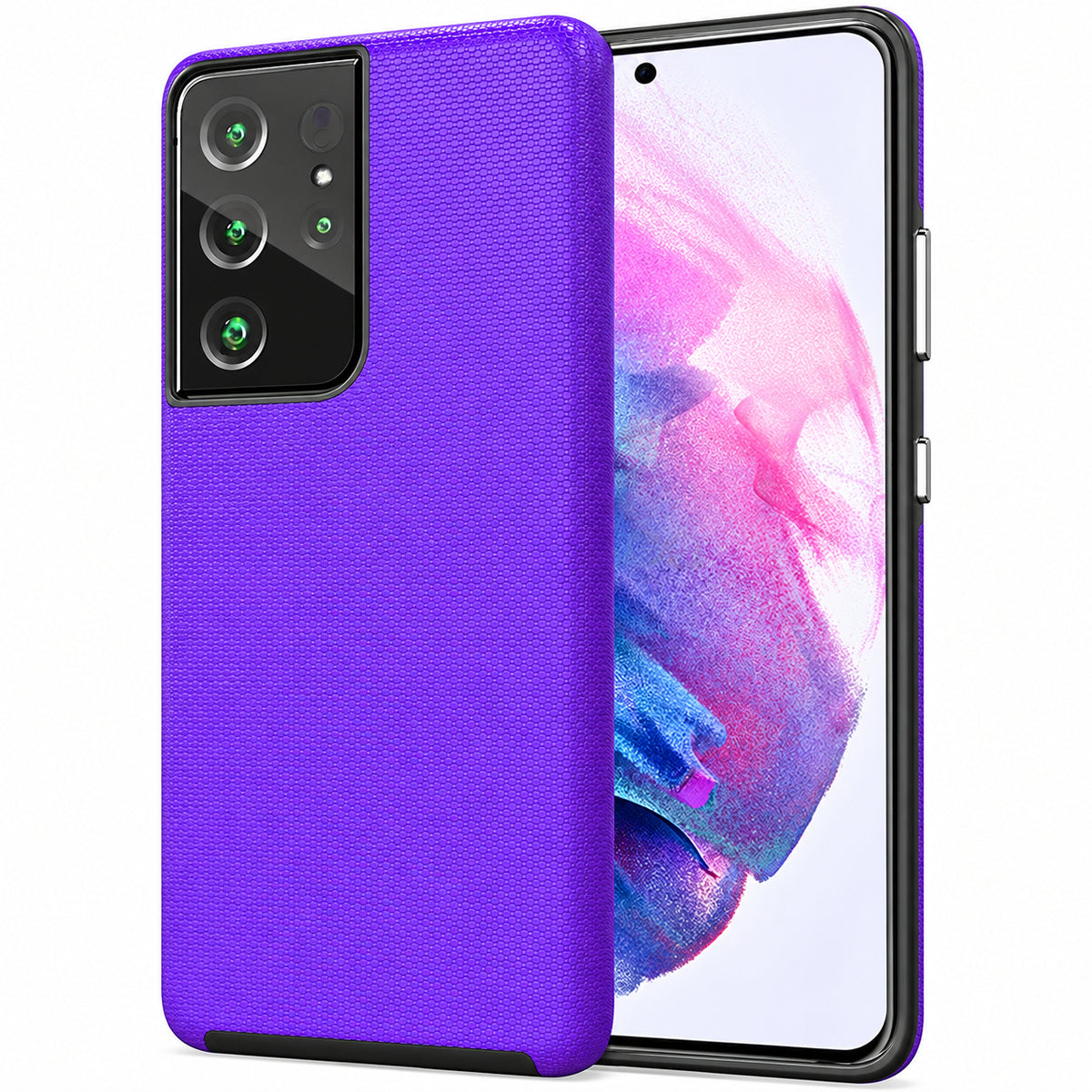 Dotted Comm Case for Samsung Galaxy S21 Ultra - Purple