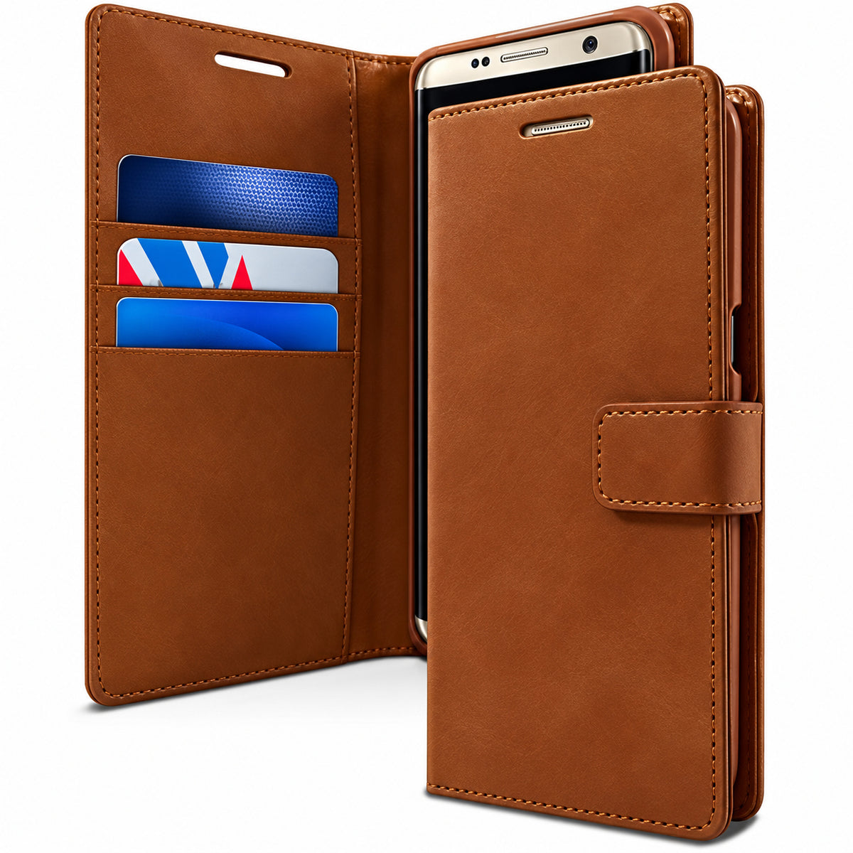BlueMoon Diary (Goospery) for Samsung Galaxy S26 Ultra - Brown