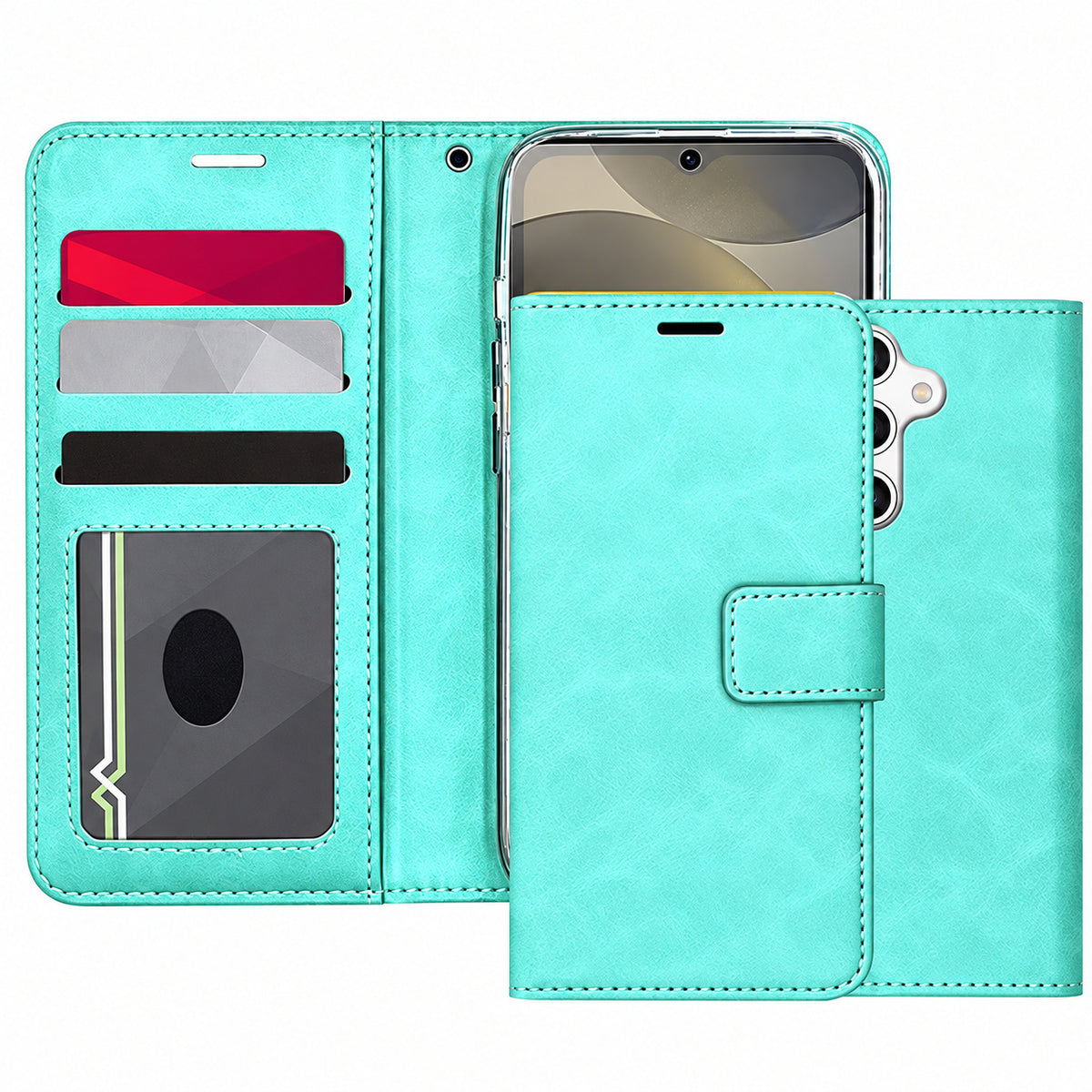 Photo ID Wallet for Samsung Galaxy S26 - Teal