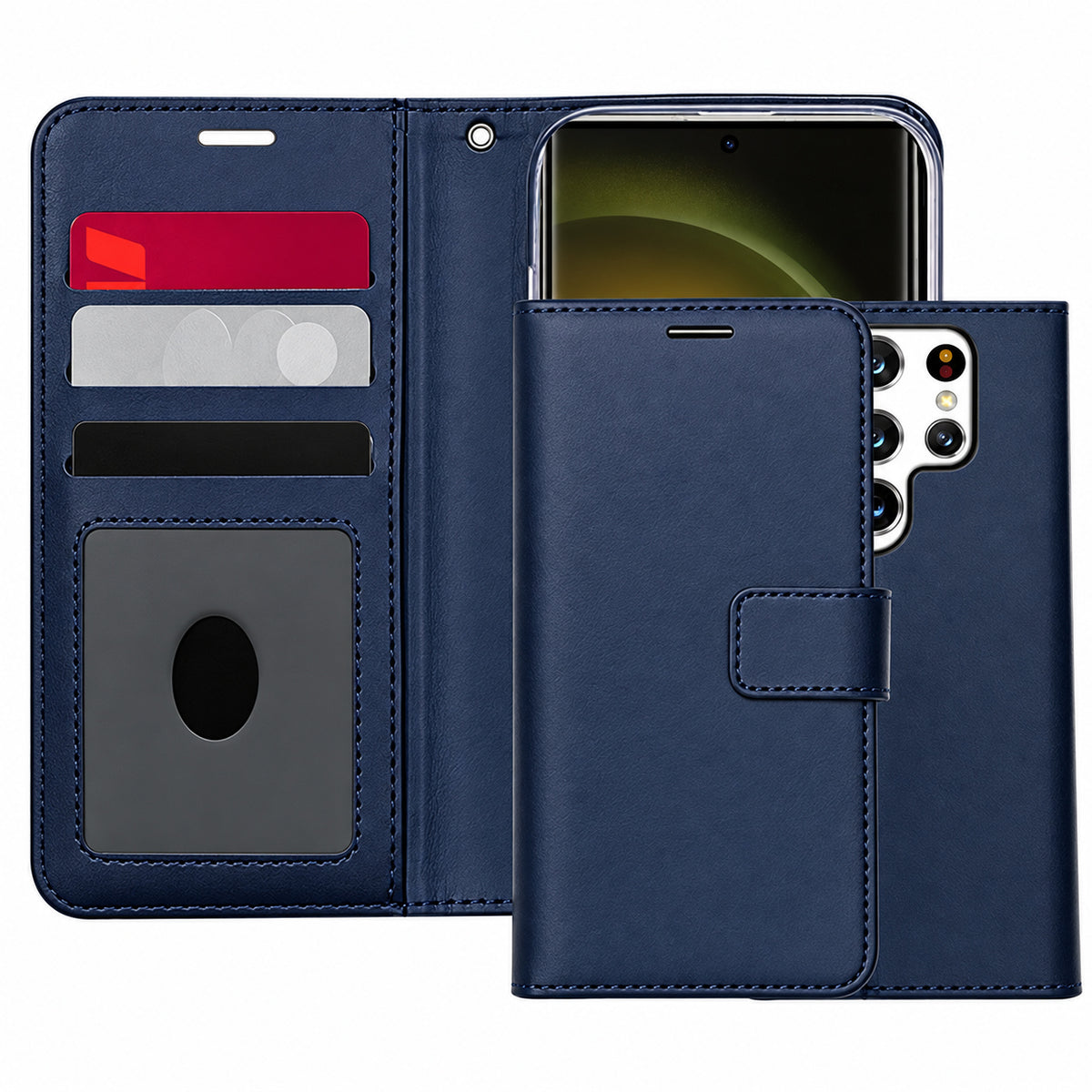 Photo ID Wallet for Samsung Galaxy S26 Ultra - Navy