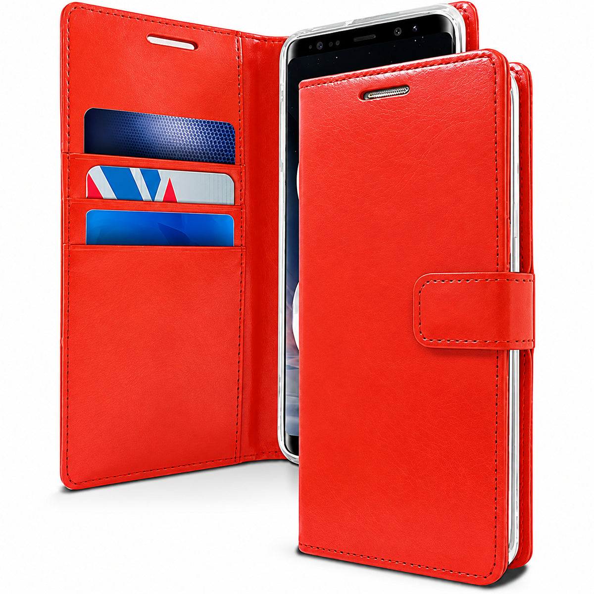 BlueMoon Diary (Goospery) for Samsung Galaxy S25 FE - Red