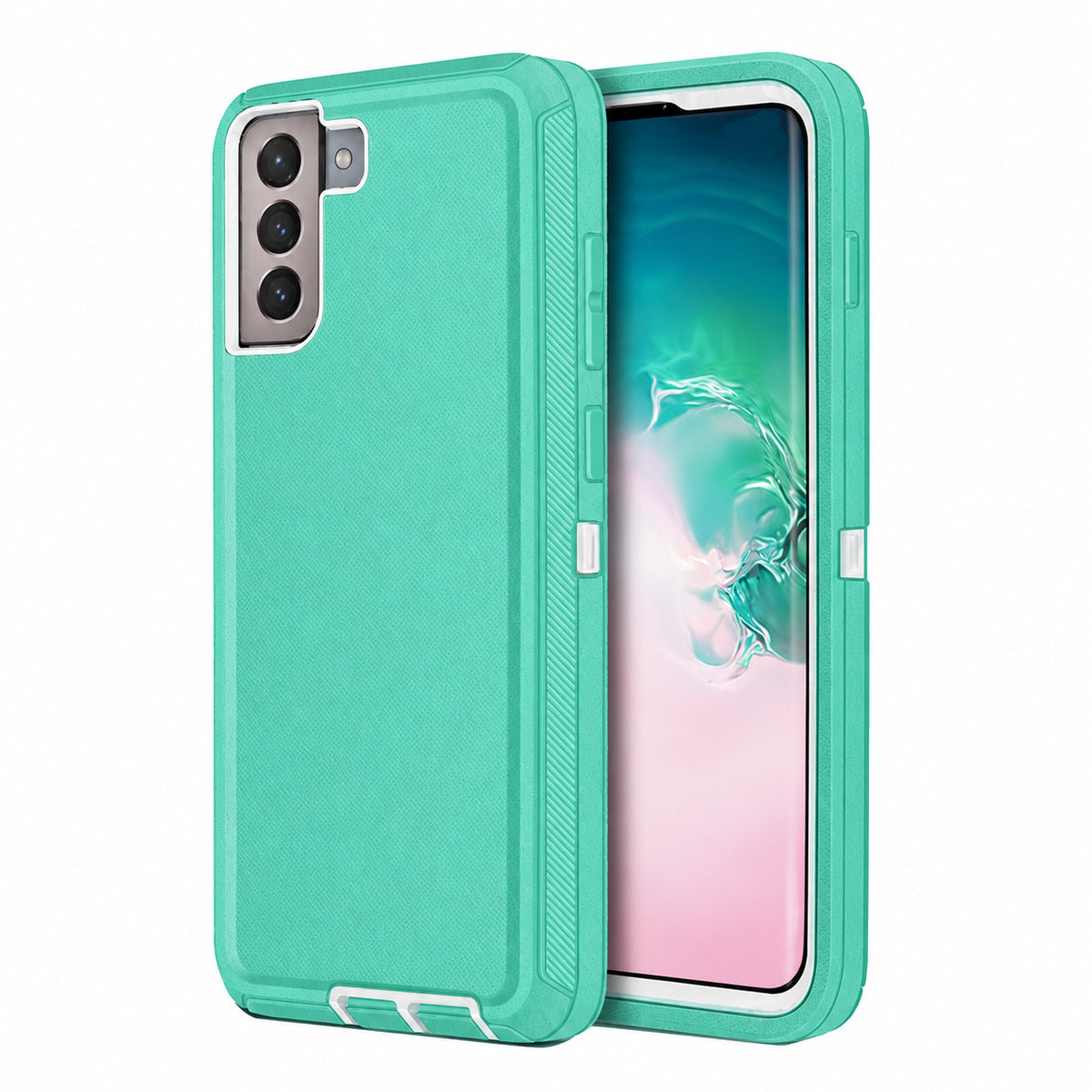 Triple Protection Case for Samsung Galaxy S21 Plus - Teal