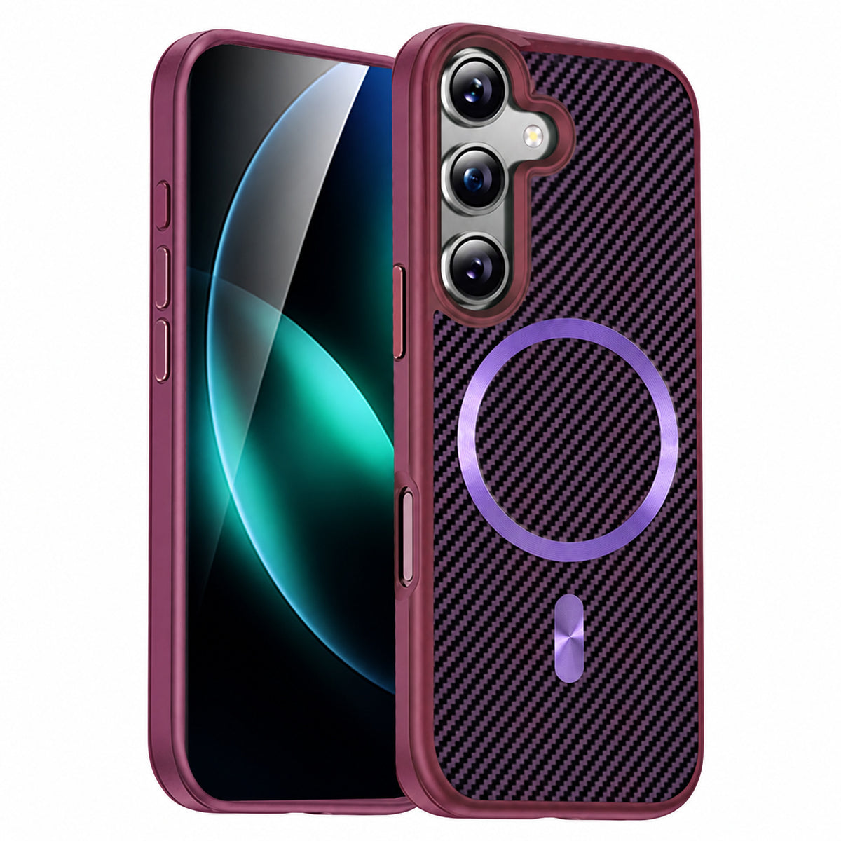 MagSafe Carbon Elite Case Samsung Galaxy S25 FE - Purple