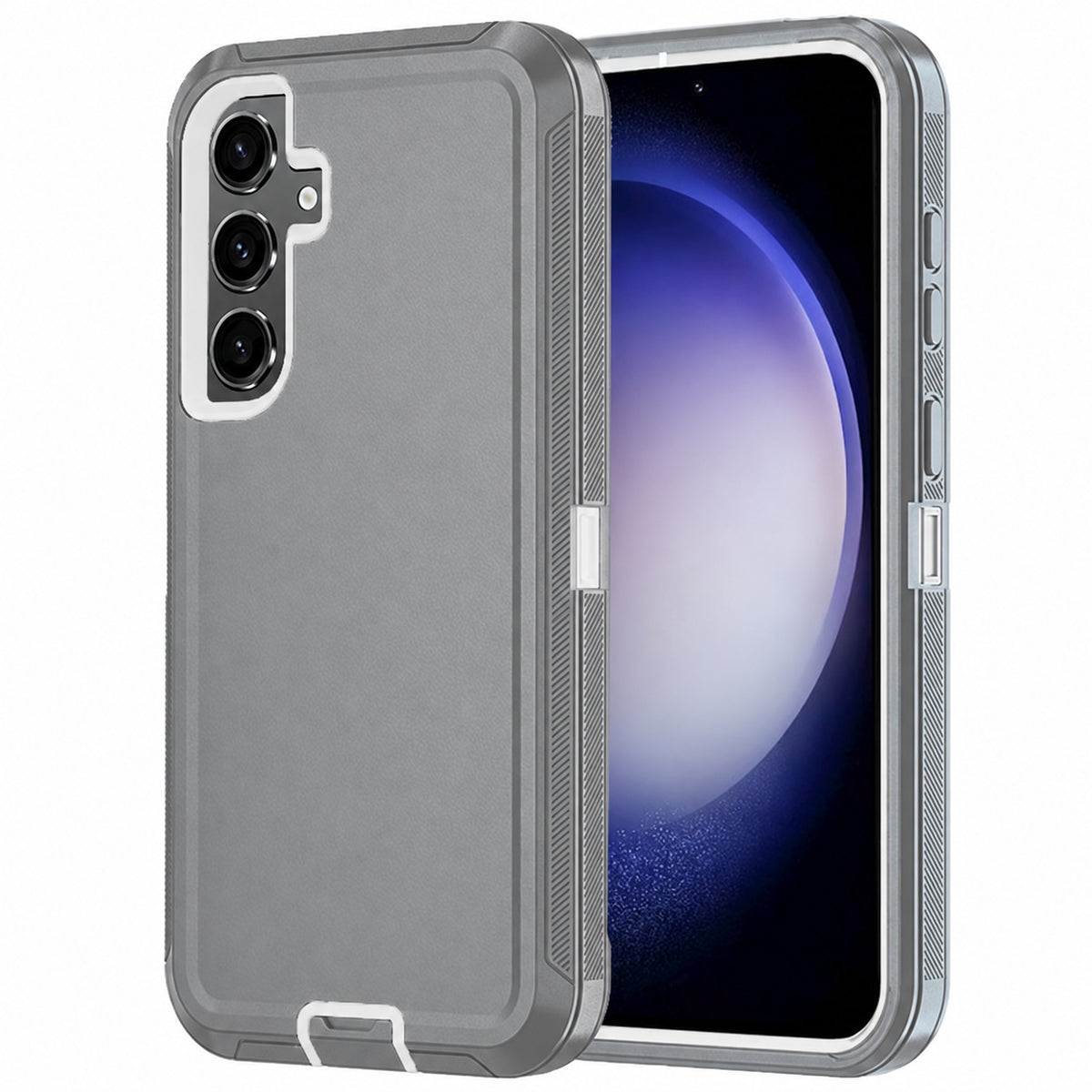 Triple Protection Case for Samsung Galaxy S25 FE - Grey