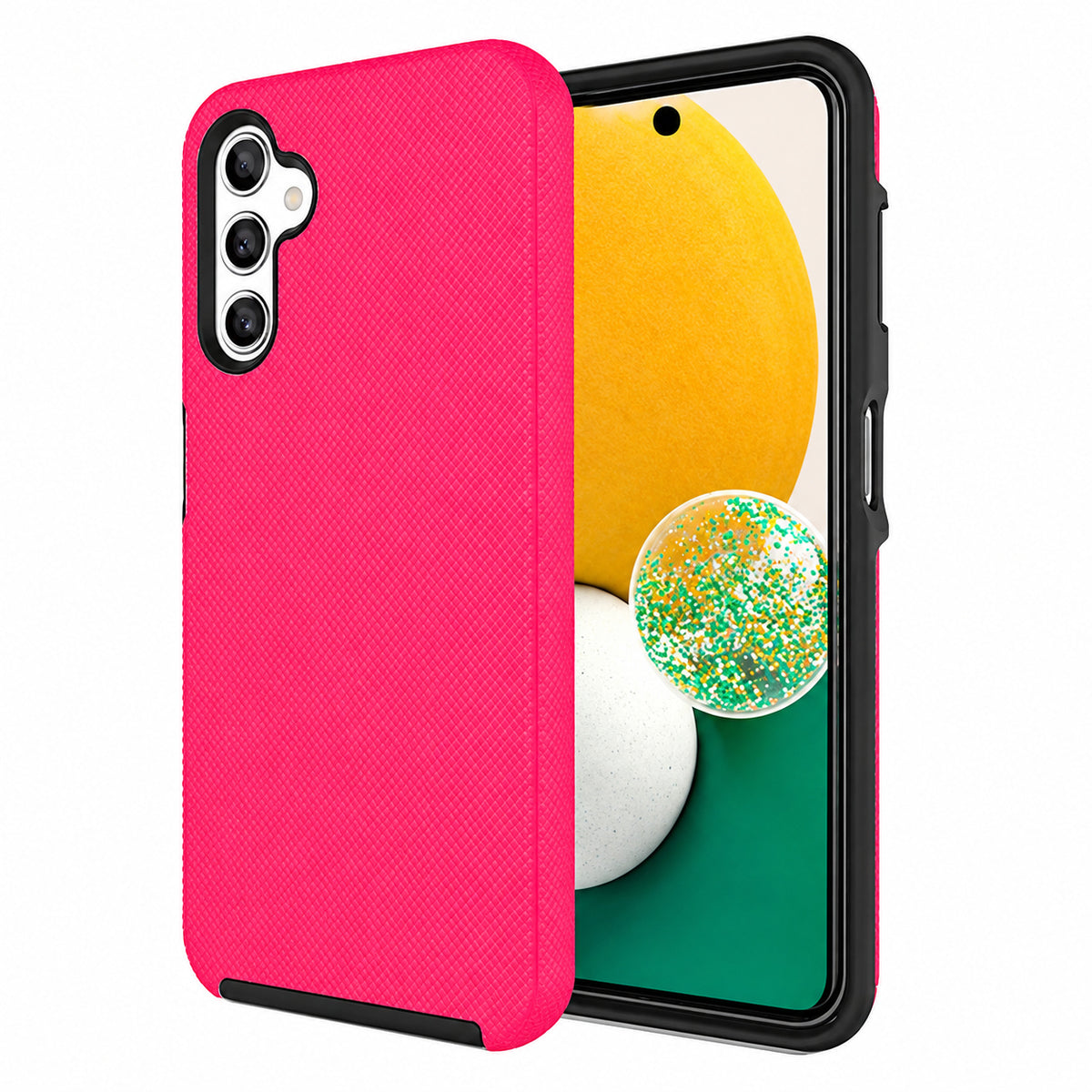 Dotted Comm Case for Samsung Galaxy S25 FE - Hot Pink