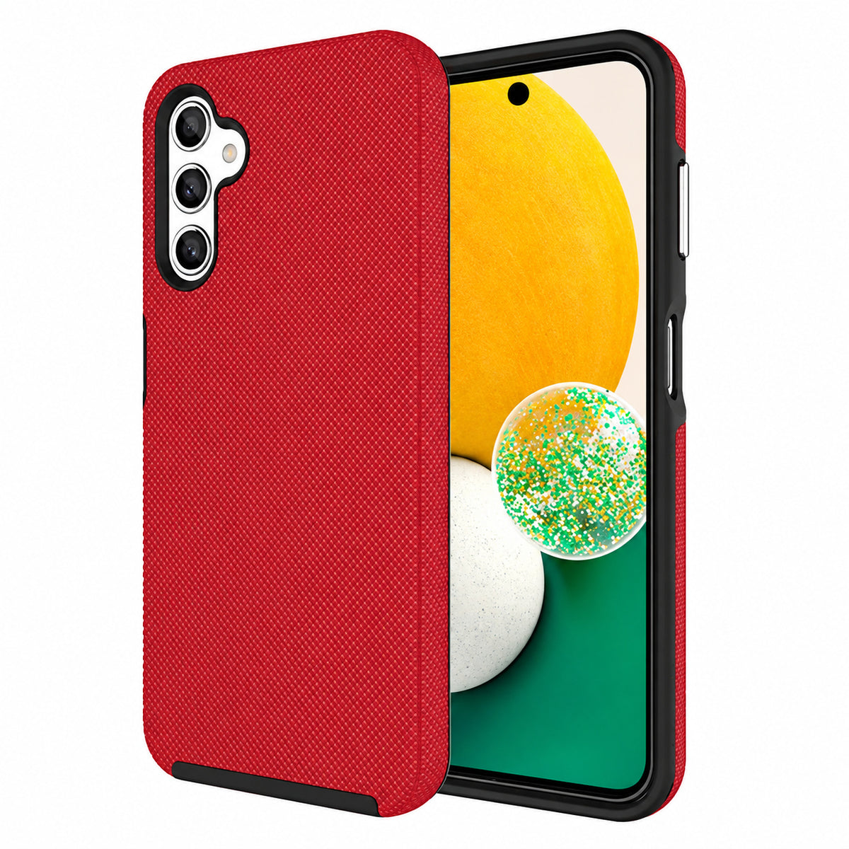 Dotted Comm Case for Samsung Galaxy S25 FE - Red