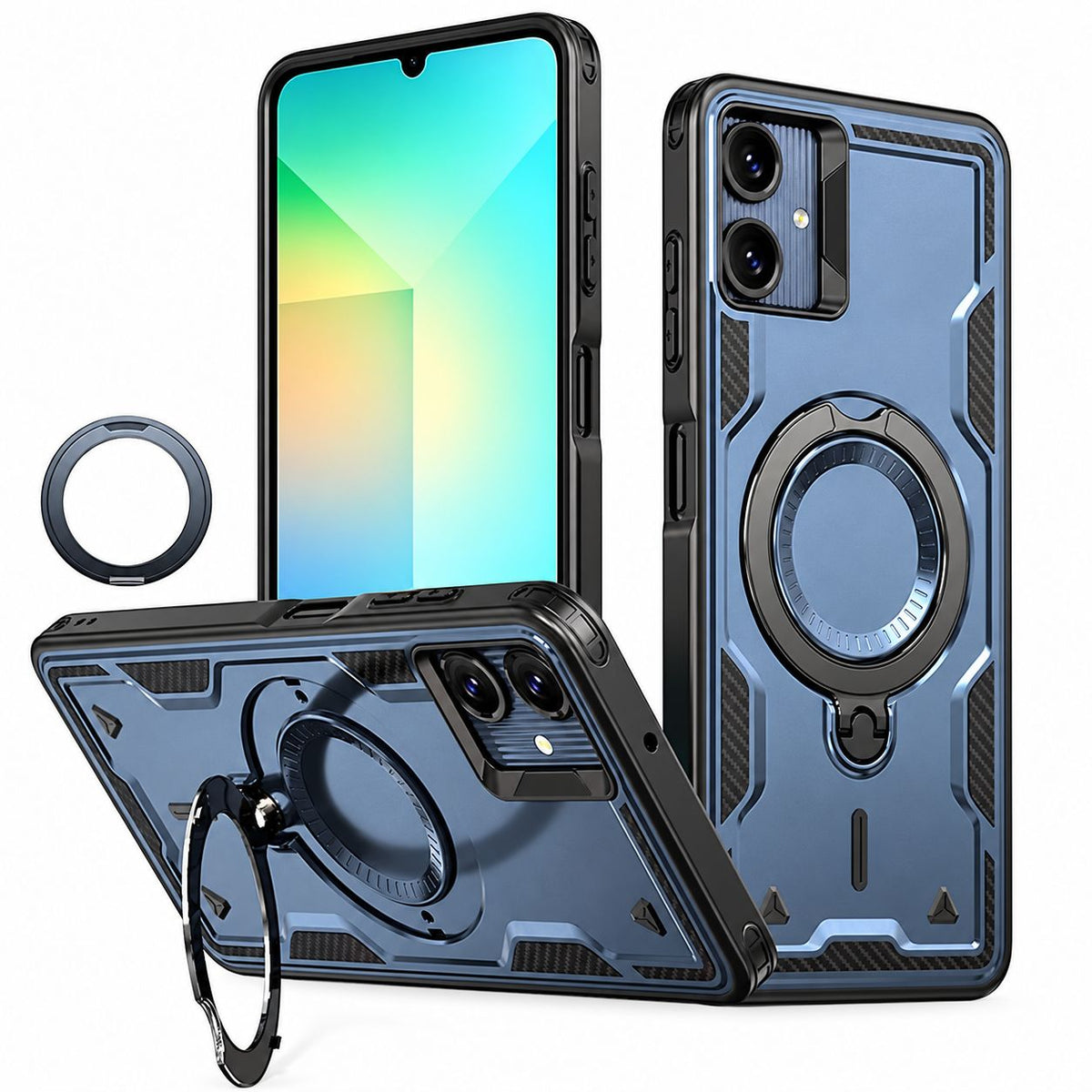 Sparta Magsafe Ring Case for Samsung Galaxy A06 - Navy