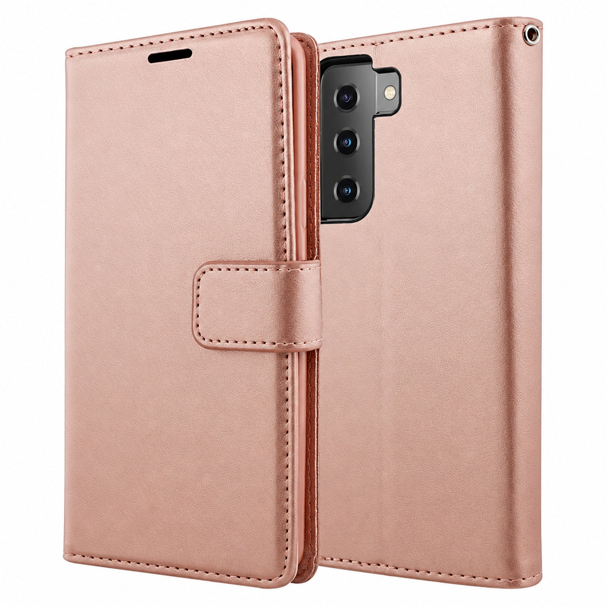 Photo ID Wallet for Samsung Galaxy S21 - Rose Gold