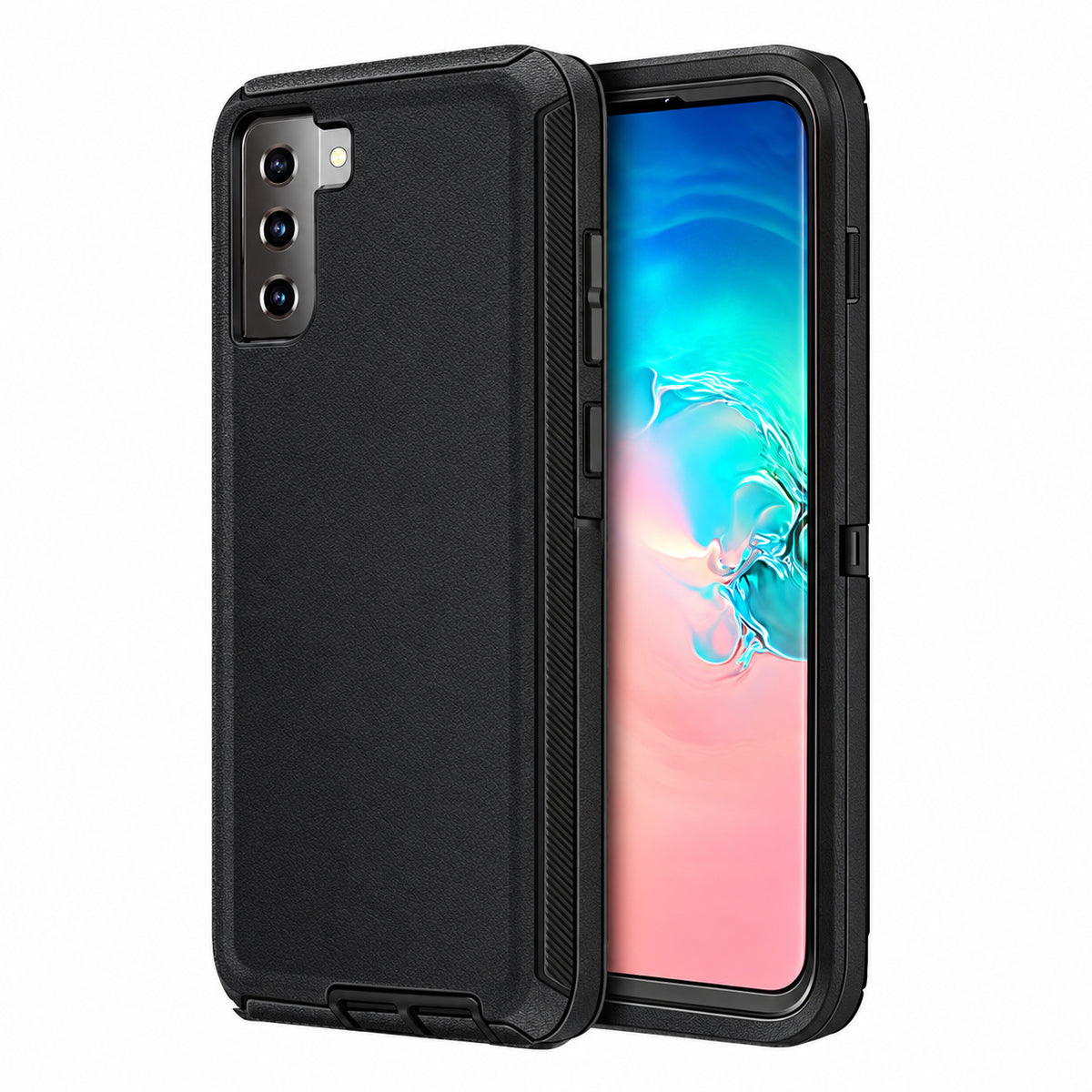 Triple Protection Case for Samsung Galaxy S21 - Black