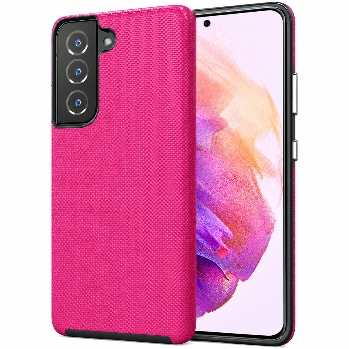 Dotted Comm Case for Samsung Galaxy S21 Plus - Hot Pink