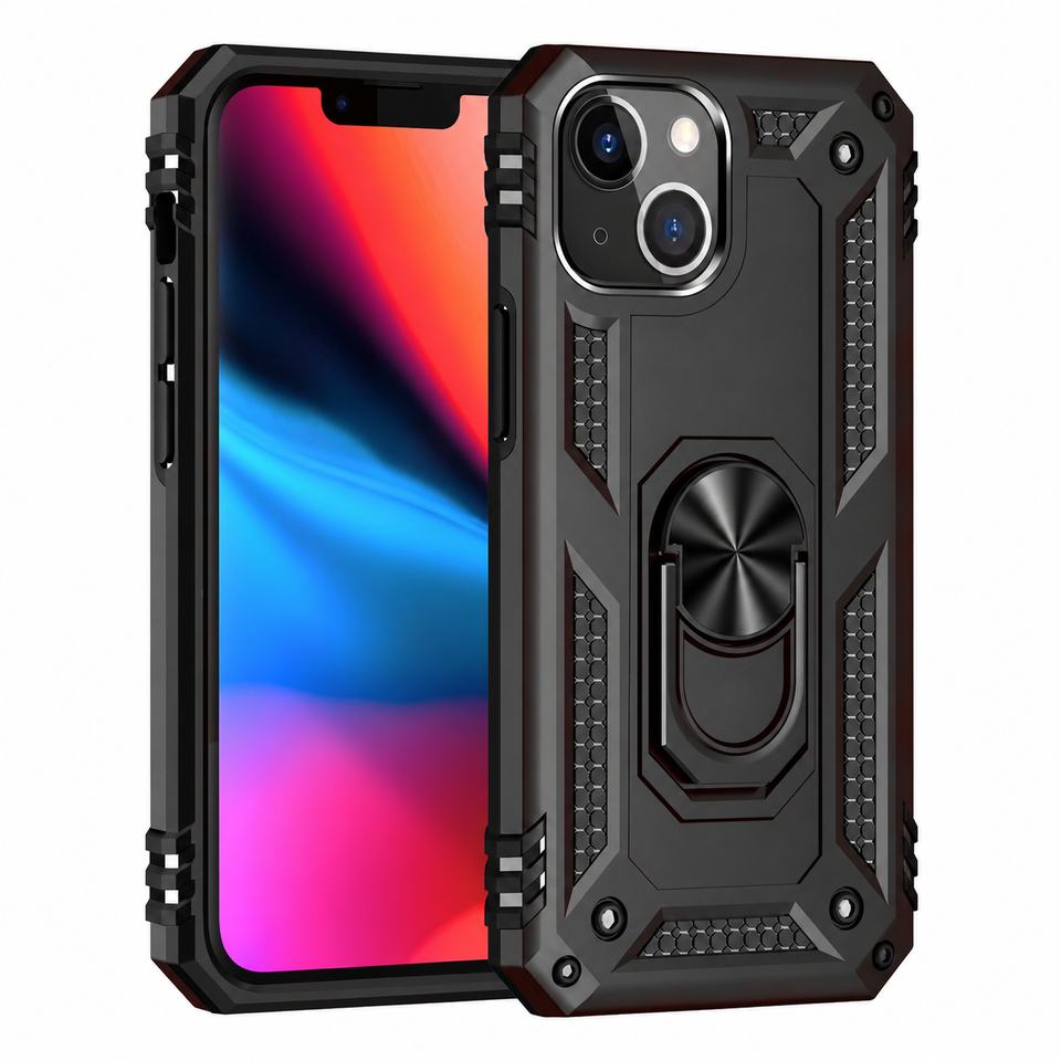 Anti-Drop Hybrid Case for Apple iPhone 13 Mini/12 Mini - Black