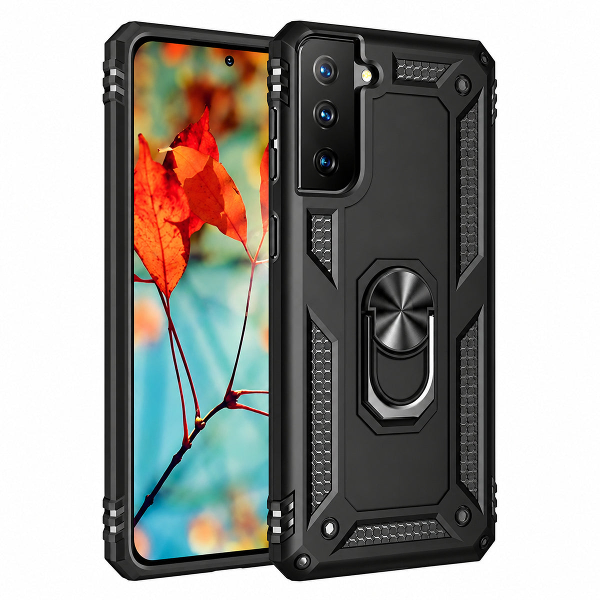 Anti-Drop Hybrid Case for Samsung Galaxy S22 - Black