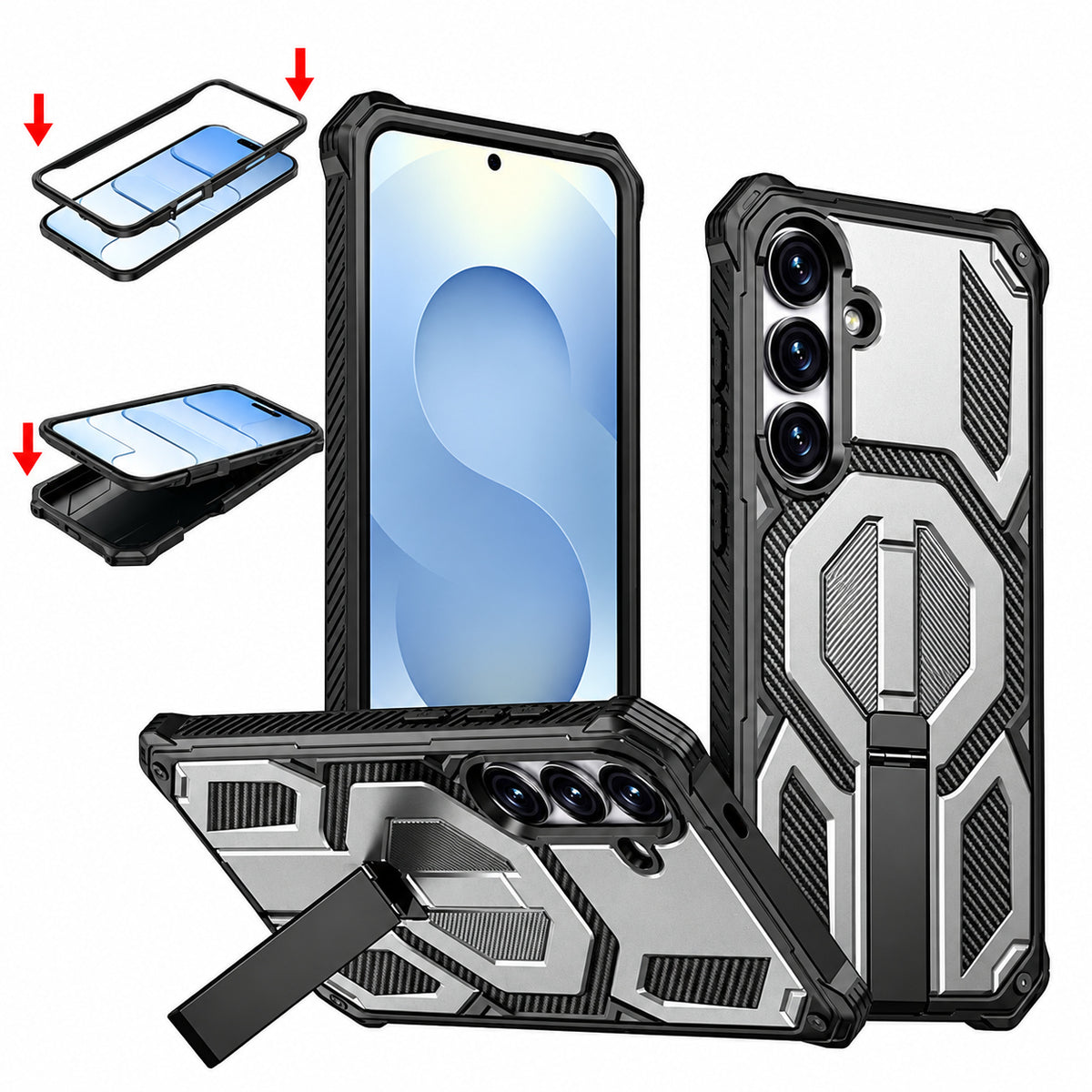 MagSafe Outrider Case for Samsung Galaxy S25 FE - Grey