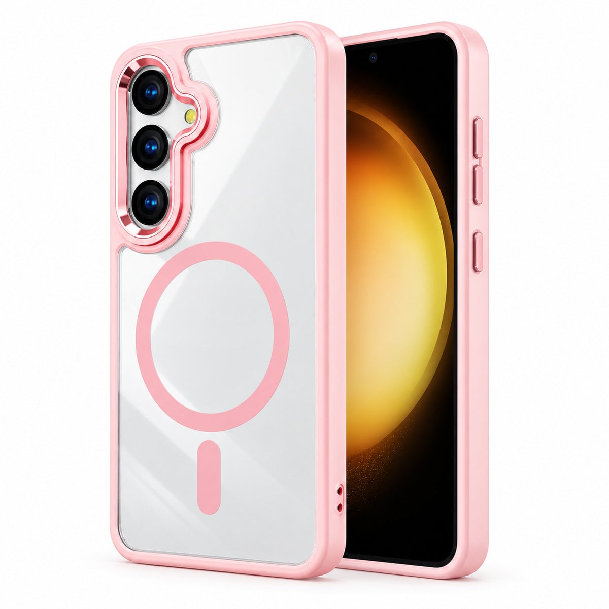 MagSafe Matt Ultra Hybrid Case for Samsung Galaxy S24 FE - Rose Gold