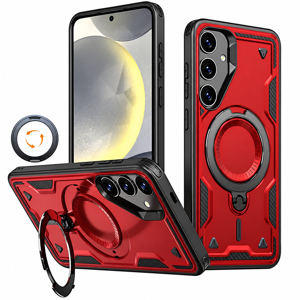 Sparta Magsafe Ring Case for Samsung Galaxy S24 - Red