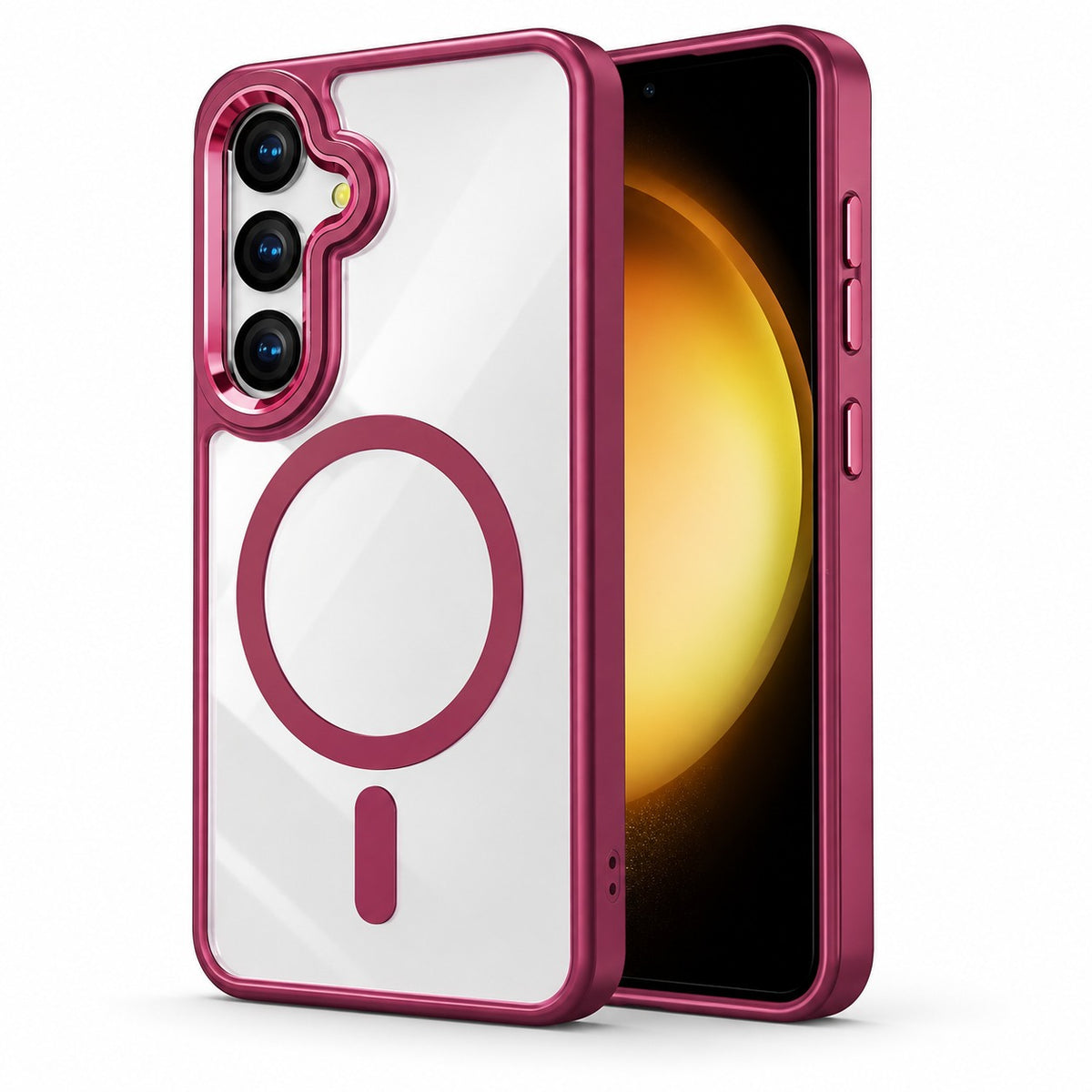 MagSafe Matt Ultra Hybd Case for Samsung Galaxy S24 Plus - Wine