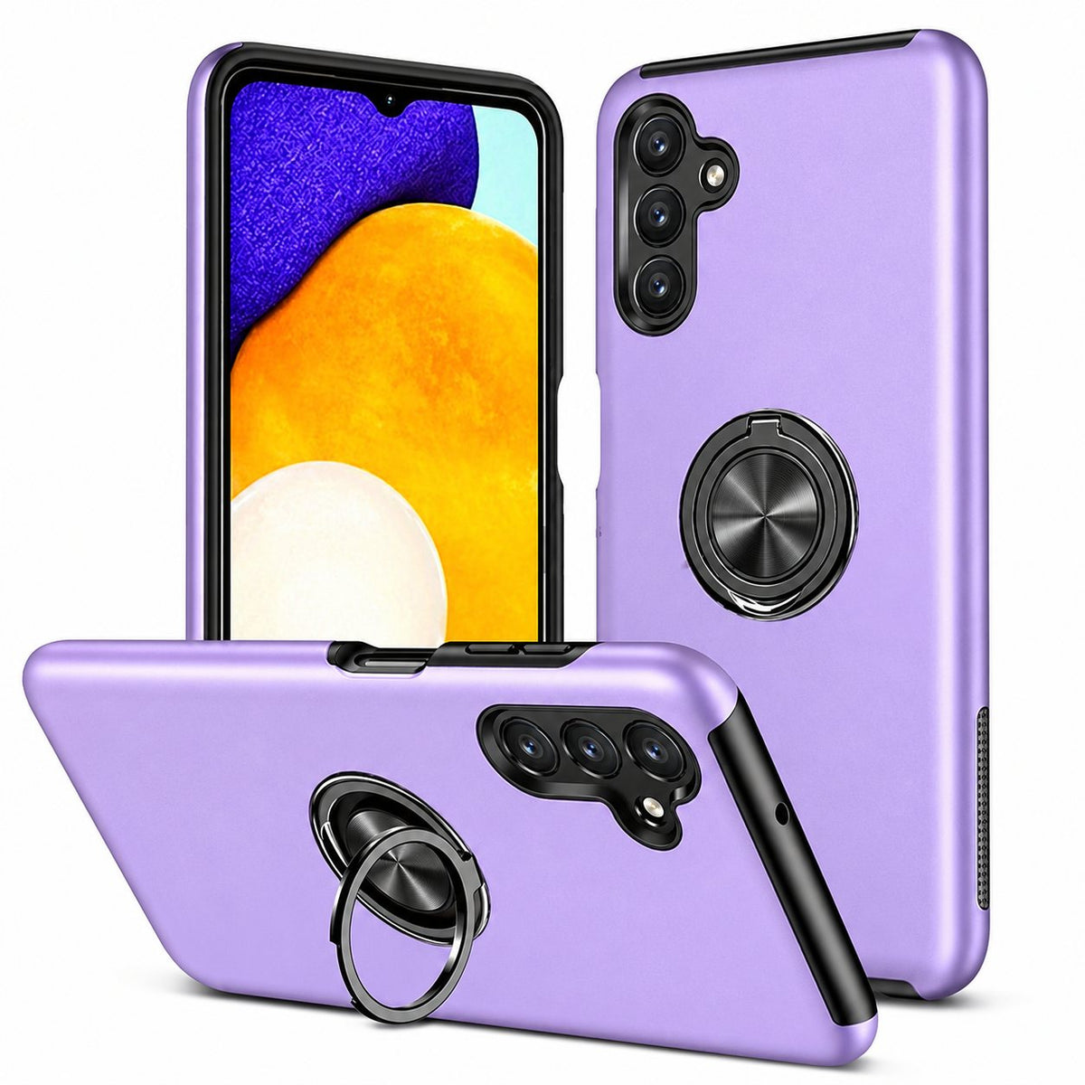 Swirl Invisible Ring Case for Samsung Galaxy A13 5G / A04S - Light Purple