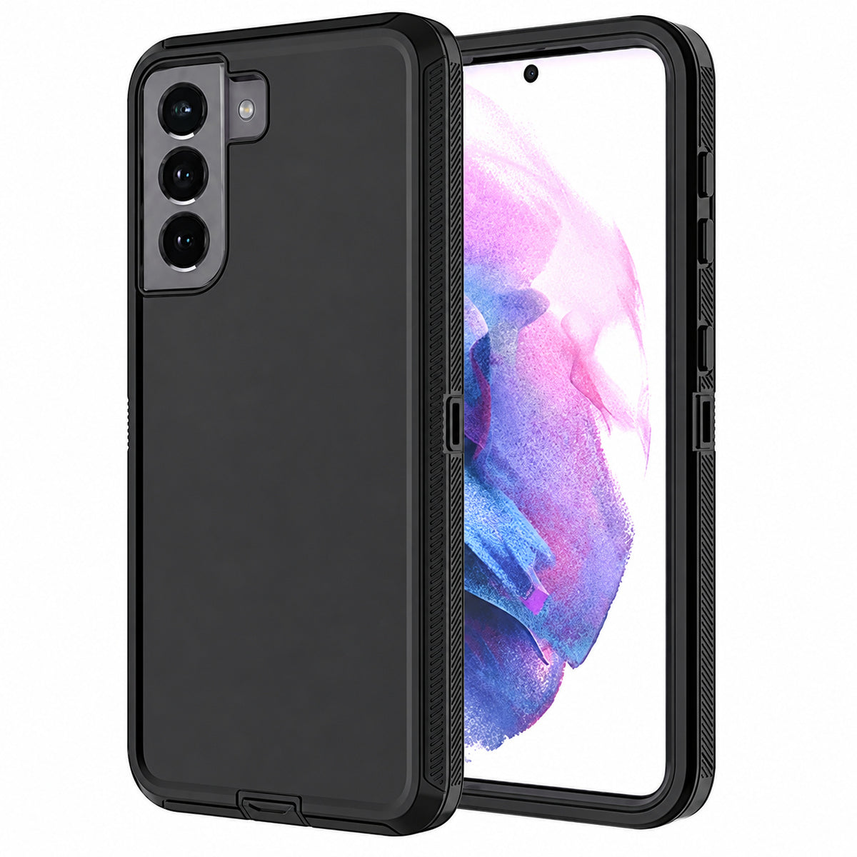 Triple Protection Case for Samsung Galaxy S22 - Black