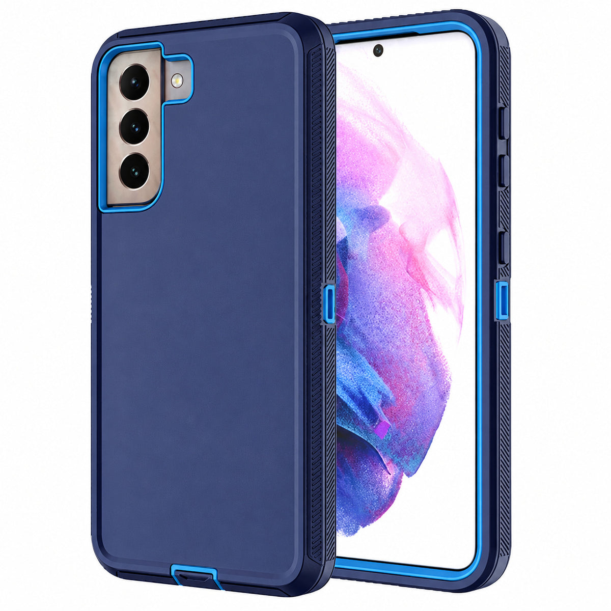 Triple Protection Case for Samsung Galaxy S22 - Navy